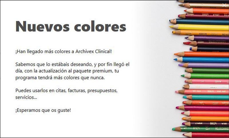 Caracteristicas Colores Archivex Clinical Premium