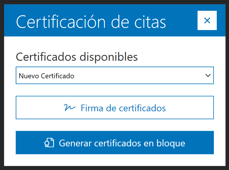 Certificados disponibles en Archivex Clinical