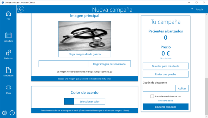 Nueva campaña Interfaz Archivex Clinical