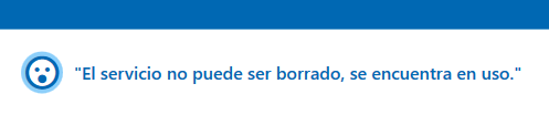 AVISO "NO SE PUDO BORRAR"
